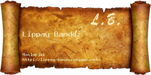 Lippay Bandó névjegykártya